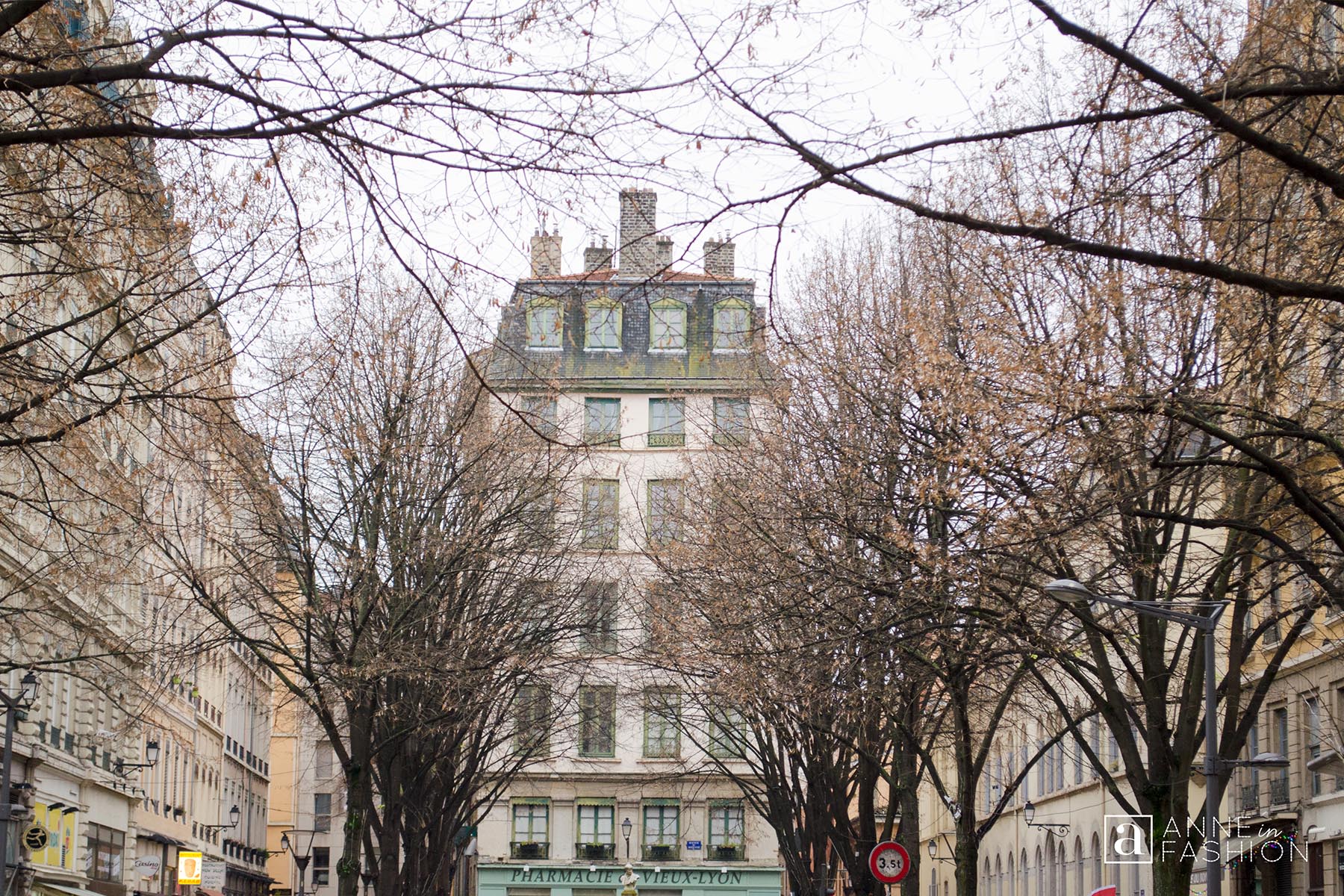 Architecture in Lyon France in Winter