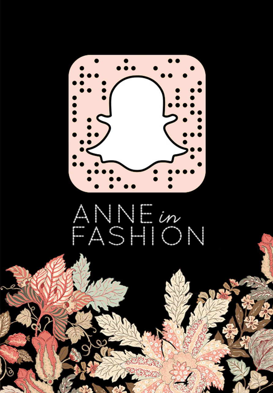 ANNE in FASHION snapchat ghost code inspired by Burberry